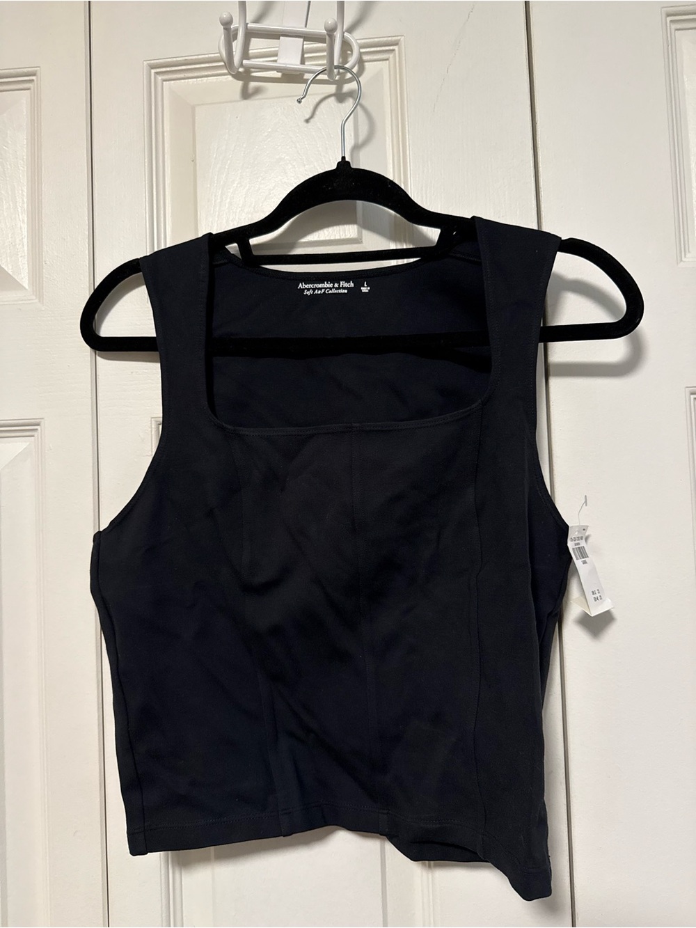 Abercrombie & Fitch Black Square Neck Tank Top